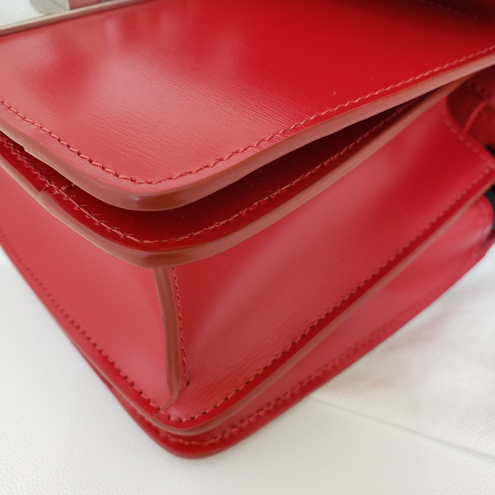 New Celine Paris Small Box Red bag - Picture 9 of 15